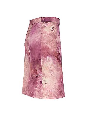 Moschino Moschino Couture Printed Skirt in Pink Cotton (view 2)