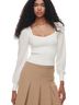 Aritzia Graphic White Ivory Pullover Sweater Size M - photo 1