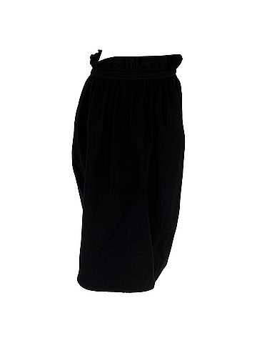 Versace Versace Gathered Waistband Mini Skirt in Black Viscose (view 2)