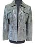 Tory Burch 100% Leather Silver Leather Jacket Size 8 - photo 1