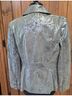 Tory Burch 100% Leather Silver Leather Jacket Size 8 - photo 3