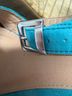 Monsoon Teal Wedges Size 8 1/2 - photo 4