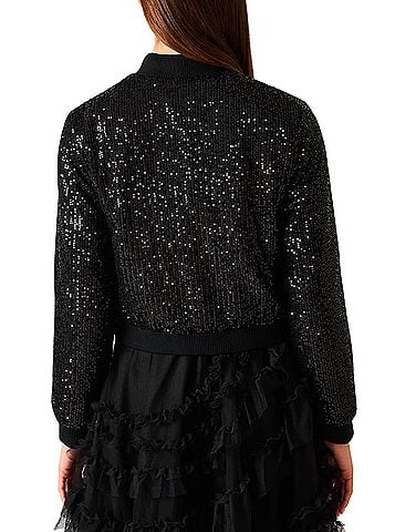 Betsey Johnson Glitterati Bomber Jacket (view 2)