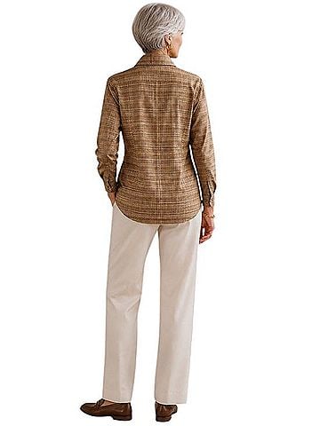 Ellen Tracy Long Sleeve Button-Down Shirt (view 2)