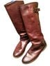 FRYE 100% Leather Burgundy Boots Size 9 1/2 - photo 1