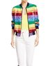 Alice + Olivia Stripes Purple Orange Jacket Size XS - photo 5
