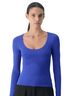 Aritzia Blue Long Sleeve Top Size S - photo 1