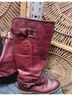 FRYE 100% Leather Burgundy Boots Size 9 1/2 - photo 6