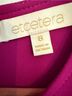 Etcetera 100% Polyester 27% Cotton 3% Elastane Pink Multi Color Casual Dress Size 8 - photo 5