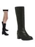 Ross & Snow 100% Leather Camo Black Boots Size 10 - photo 1