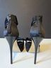 Bebe 100% Satin Black Heels Size 7 - photo 3