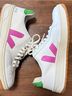 VEJA White Pink Green Sneakers Size 7 - photo 4