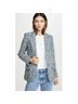 Isabel Marant Plaid Gray Blue Blazer Size 4 - photo 4