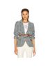 Isabel Marant Plaid Gray Blue Blazer Size 4 - photo 1