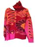 FARM Rio Floral Pink Red Pullover Sweater Size L - photo 4