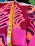 FARM Rio Floral Pink Red Pullover Sweater Size L - photo 7