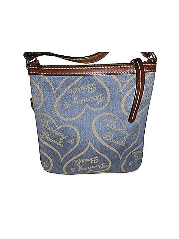 Dooney & Bourke Denim Letter carrier Crossbody Bag (view 2)