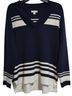 Charter Club Stripes Blue White Pullover Sweater Size XL - photo 1