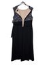 Le Bos 100% Polyester 96% Polyester 4% Spandex Solid Blue Tan Cocktail Dress Size 16 - photo 3