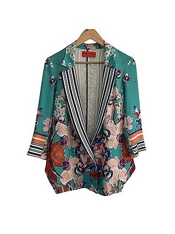 Clover Canyon Floral Prism Orchid Blazer (view 1)