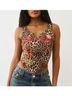 Von Dutch Animal Print Multi Color Bodysuit Size S - photo 10