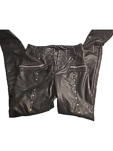 Title Unknown Faux Leather Pants (view 1)