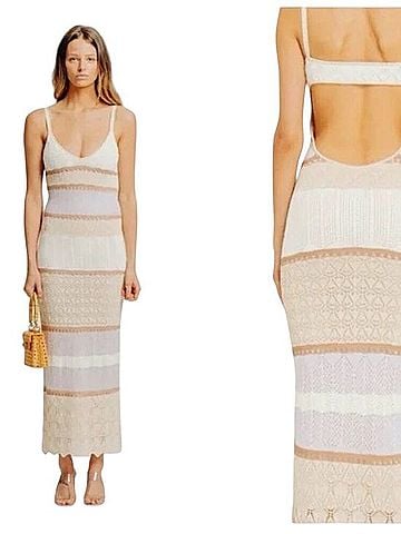 Torn by Ronny Kobo Adriana Neutral Combo Casual Dress (view 1)
