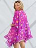 Easel Graphic Pink Purple Kimono Size L - photo 3