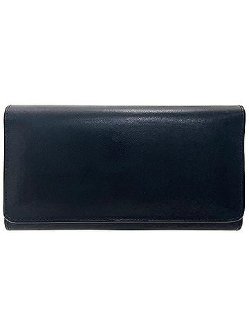 Coach Coach Old Clutch Leather Black 4894 Tri-fold Long Wallet (view 1)