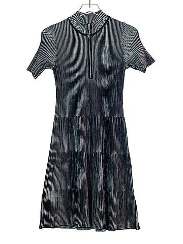Desigual Textured Multicolor Zip Casual Dress (view 1)