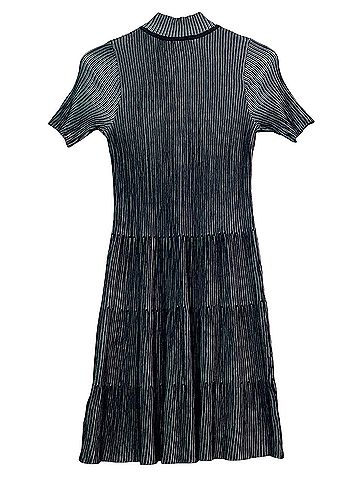 Desigual Textured Multicolor Zip Casual Dress (view 2)