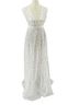Alyce 100% Nylon 100% Polyester Stars White Silver Cocktail Dress Size S - photo 1