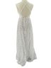 Alyce 100% Nylon 100% Polyester Stars White Silver Cocktail Dress Size S - photo 2