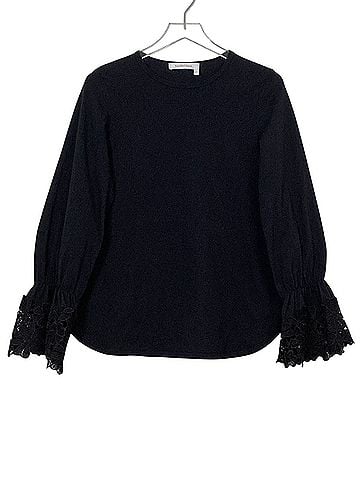 See By Chloé Lace Detail Long Sleeve Top (view 1)