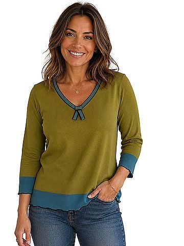 Karen Scott Long Sleeve Blouse (view 1)
