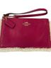 Coach 100% Leather Pink Ivory Wristlet One size - photo 1