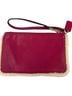 Coach 100% Leather Pink Ivory Wristlet One size - photo 2