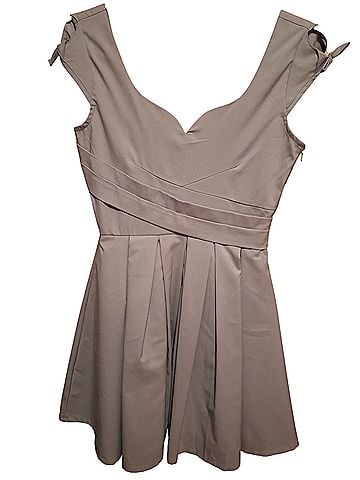 Geode Myrtlewood of California Sage Fit &amp; Flare w Bow Dress Cocktail Dress (view 1)