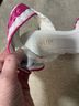 Venus 100% Synthetic Stripes Pink White Wedges Size 9 1/2 - photo 3