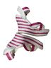 Venus 100% Synthetic Stripes Pink White Wedges Size 9 1/2 - photo 2
