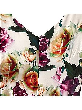 Nicole Miller Asymmetrical Dress With Floral Design Cocktail Dress (view 2)