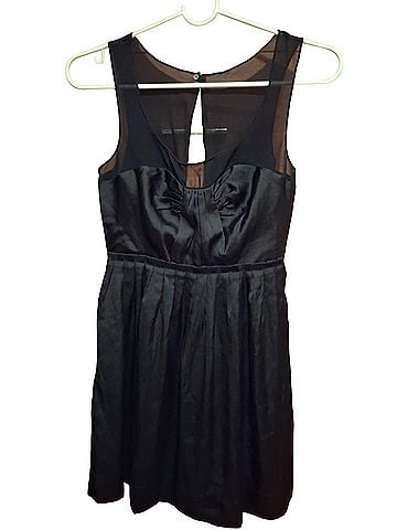 American Eagle Outfitters Sheer Mesh Sweetheart Cocktail Mini Dress Cocktail Dress (view 1)