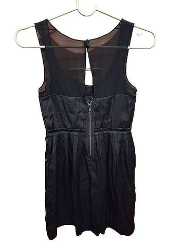 American Eagle Outfitters Sheer Mesh Sweetheart Cocktail Mini Dress Cocktail Dress (view 2)