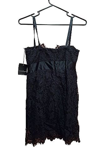 Nanette Lepore Sheer Mesh Sweetheart Cocktail Casablanca Corset Mini Dress Style 410-1208 Cocktail Dress (view 2)