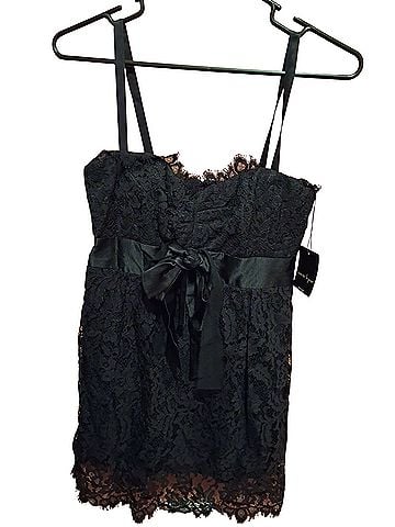 Nanette Lepore Sheer Mesh Sweetheart Cocktail Casablanca Corset Mini Dress Style 410-1208 Cocktail Dress (view 1)