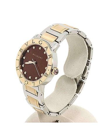 Bvlgari BVLGARI BBLP33SG Boys' Watch 12P Diamond Brown 18KPG Pink Gold Automatic (view 2)