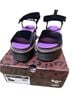 Dr. Martens 100% Velvet Black Purple Sandals Size 8 - photo 1