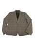 Tahari Plaid Gray Red Blazer Size 18 - photo 1