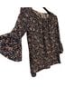 MICHAEL Michael Kors Floral Multi Color Short Sleeve Blouse Size S - photo 5