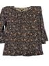 MICHAEL Michael Kors Floral Multi Color Short Sleeve Blouse Size S - photo 3